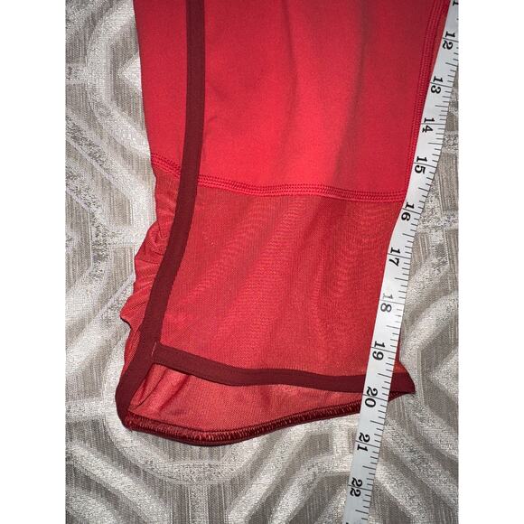 Athleta Salutation Capri Leggings 3X Plus Red Mesh Pocket NWT Lychee Stretch - Picture 5 of 8